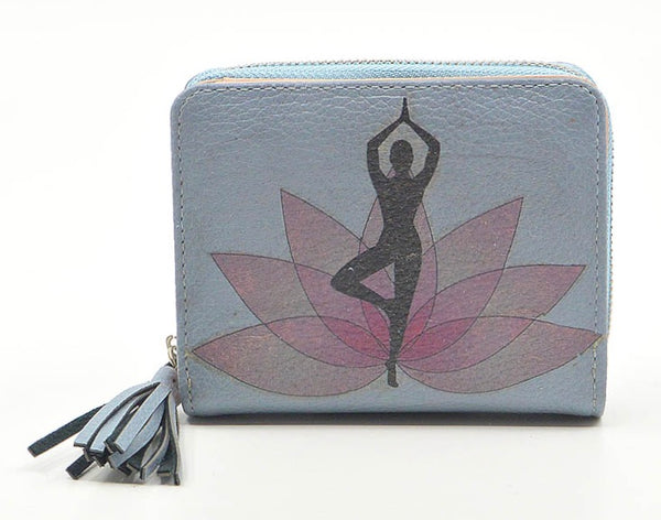 Portemonnaie Yoga blau