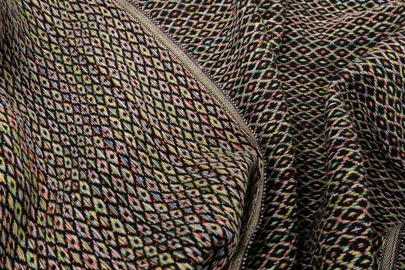 Hamamtuch multicolor schwarz 100x180cm
